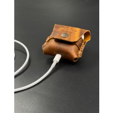 MAT DERİ Airpods Kılıf 1. ve 2. Nesil Tam Uyumlu Hakiki Deri  Airpods Koruma Kılıfı