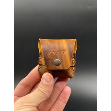 MAT DERİ Airpods Kılıf 1. ve 2. Nesil Tam Uyumlu Hakiki Deri  Airpods Koruma Kılıfı