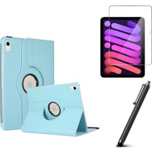 Fibaks Apple iPad 10. Nesil 2022 10.9" Kılıf + Ekran Koruyucu + Kalem 360 Derece Dönebilen Standlı Smart Uyku Modlu Pu Deri Kapaklı Akıllı Tablet Kılıfı