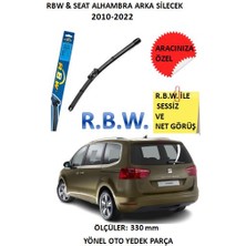 Rbw Seat Alhambra 2010-2022 Arka Silecek Muz Tip Aracınıza Özel Adaptörlü