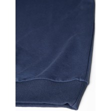 Terapi Men Erkek Rahat Kalıp Yarım Fermuarlı Bato Yaka Basic Sweatshirt 21K-5200179-1 Indigo