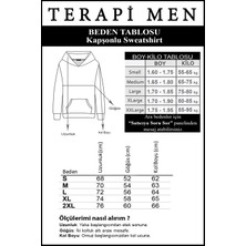 Terapi Men Erkek Gri Önü Dünya Baskılı Kapüşonlu Sweatshirt 22K-5200322-1