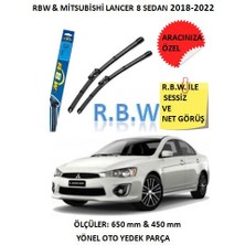 Rbw Mitsubushi Lancer8 Sedan 2018-2022 Hybrid Tip Kancalı Araca Özel Silecek Seti