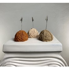 Oasis Decoration Top Yumak Not Tutucu 3'lü Set (Terracota - Açık Kahve - Krem )