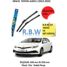 Rbw Toyota Auris2 2012-2022 Hybrid Tip Kancalı Araca Özel Silecek Seti