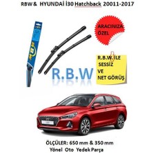 Rbw Hyundai I 30 Hatchback 2011-2017 Hybrid Tip Kancalı Araca Özel Silecek Seti