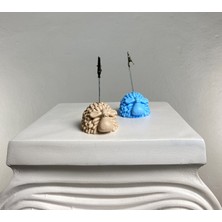 Oasis Decoration Kuzu Not Tutucu 2'li Set ( Krem - Açık Mavi)