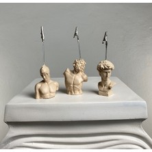 Oasis Decoration Krem Rengi Laocoon, Ares ve David Heykel Not Tutucu 3'lü Set