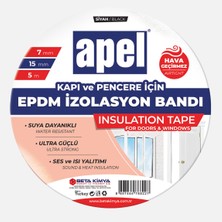 Apel Epdm Bant (Kauçuk Bant) Poşet 7mm x 15MM x 5m Siyah