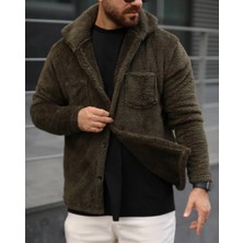 Extrafor Peluş Gömlek -Yeşil-