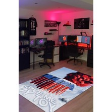Homshtag O Oyuncak Benim Dokuma Tabanlı Yıkanabilir Kaymaz Gamer Halısı