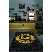 Homshtag Tavuğu Hak Ettin Dokuma Tabanlı Yıkanabilir Kaymaz Gamer Halısı