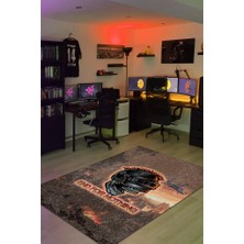 Homshtag Toplamak İçin Oyna Dokuma Tabanlı Yıkanabilir Kaymaz Gamer Halısı