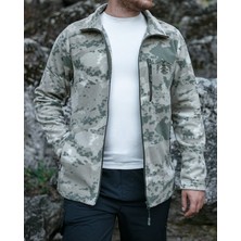 Huğlu Outdoor Kamuflaj Desenli Polar Hırka
