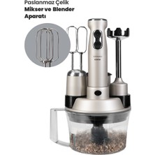 Goldmaster Elanamax GM7239R Silver Multi Blender Set Mutfak Robotu