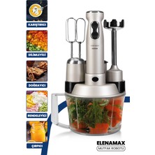 Goldmaster Elanamax GM7239R Silver Multi Blender Set Mutfak Robotu