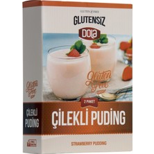 Dola Glutensiz Çilekli ve Muzlu Puding 2'li Set 230 gr x 2 Adet