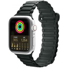 Polham Apple Watch 38-40-41MM Için Manyetik Silikon Kordon Kayış, Apple Watch 2-3-4-5-6-7-8 ve Se