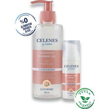 Celenes Cloudberry Yüz Temizleme ve Bakım Seti Ikisi Bir Arada Kuru ve Hassas Ciltler 250 ml + 50 ml