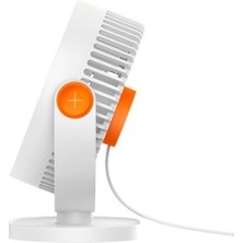 Güçlü Hava Akışlı Mini Sessiz Fan ve 360° Ayarlanabilir Masaüstü Fan Vantilatör Klima USB Girişli