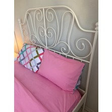 Calina Home Çift Taraflı Pembe Renkli Baklava Desenli Yastık Kılıfı