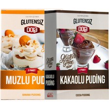 Dola Glutensiz Muzlu ve Kakaolu Puding 2'li Set 230 gr x 2 Adet