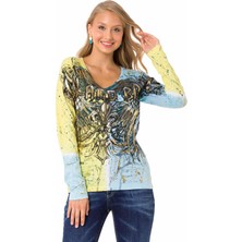 Cipo & Baxx WL335 Desenli Slim Ince Sweatshirt