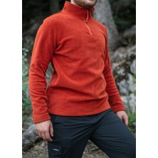 Huğlu Outdoor Kiremit Rengi Polar Sweatshirt