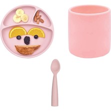 Oioi Porsiyon Tabak+Bardak+Nam Nam Kaşık 3'lü Set