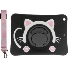 Dijital İndirim Ipad 5-6-7 Air 2 2017-2018 9.7" Cute Cat Standlı Tablet Kılıfı