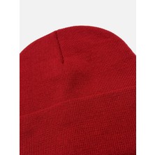 Secret Moda Basic Katlanır Style Fitilli Tarz Bere Kadın Kırmızı