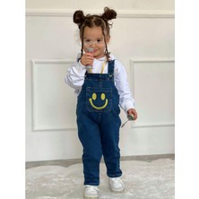 Modavals Gülücük Nakışlı Kardeş Kombin Tulum & Sweat Set - Sarı