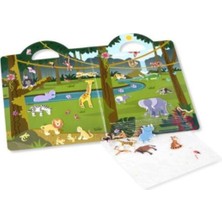 Melissa&Doug Melissa & Doug Kabartmalı Tak Çıkar Çıkartma Seti Safari