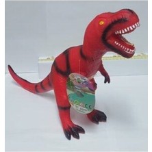 Birlik Oyuncak Kırmızı Işıklı Sesli 47 cm Soft Dinazor T-Rex Oyuncak