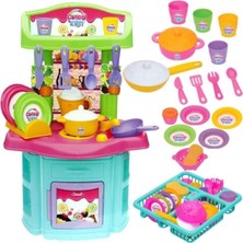 Dede Oyuncak Büyük Boy Mutfak Seti + Bulaşıklık Seti