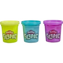 Play-Doh Play Doh Slime Hamur sarı - Metalik Turkuaz - Metalik Mor 3'lü