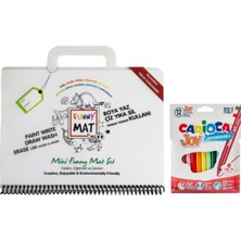 Carioca Barker Akademi Çocuk Funny Mat Mini Set - Carioca Joy Keçeli Boya 12'li