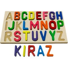 Türk Toys Ahşap Bultak 3'ü Bir Arada Set Alfabe-Işlemler-Arapça Eğitici Puzzle Yapboz