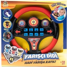 Erdem Oyuncak Türkçe Sesli Müzikli Eğitici Yarışçı Didi Oyuncak Direksiyon