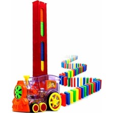 Happy Toys Domino Taşları Dizen Pilli Tren Brick Toys Oyuncak