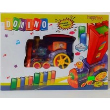 Happy Toys Domino Taşları Dizen Pilli Tren Brick Toys Oyuncak