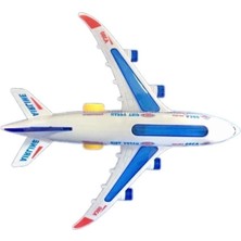 Happy Toys Hareketli Pilli Işıklı Sesli Uçak Airbus Pilli Oyuncak