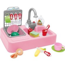 Kılıçlar Oyuncak Kiliçlar Toys Modern Lavabo Gerçek Su Akan Çeşme Pembe Renk