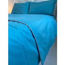 Calina Home Çift Kişilik Turkuaz Renkli Yorgan Kılıfı