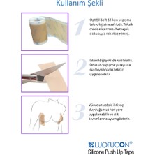 Luofucon Göğüs Şekillendirici Silikon Bant Push Up Sıkılaştırıcı Dikleştirici Dekolte Cilt Dostu Roll Bant 4CM*150CM
