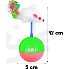 Mujgan Hacıyatmaz Evcil Hayvan Tüylü Fare Şekilli Kedi Köpek Oyuncak Top