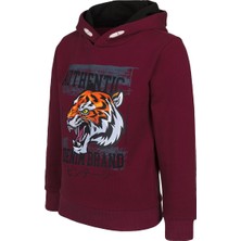 BRZ Collection Kaplan Baskılı Erkek Çocuk Kapüşonlu Sweatshirt