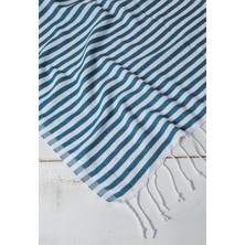 Kyver Akasya %100 Pamuk Plaj Havlusu, Hamam Peştamal, Banyo Havlusu, Misafir Havlusu, Havuz Havlusu, Spa Havlusu (90X190 Cm, Petrol)