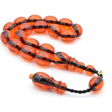 Murty99 Enes Abdo Imzalı Beyzi Kesim Turuncu Sıkma Kehribar Efe Maskot Tesbih 017