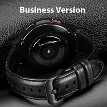 Vendas Samsung Galaxy Watch 22MM / Huawei Gt3-Gt3 Pro 46MM / Magic 2 46MM Uyumlu Business Deri Kayış Kordon